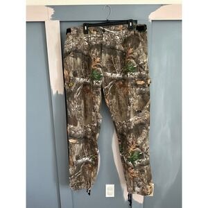 Scent Blocker Mens Realtree Edge Camo Cargo Hunting Pants 2XL Ripstop Adjustable